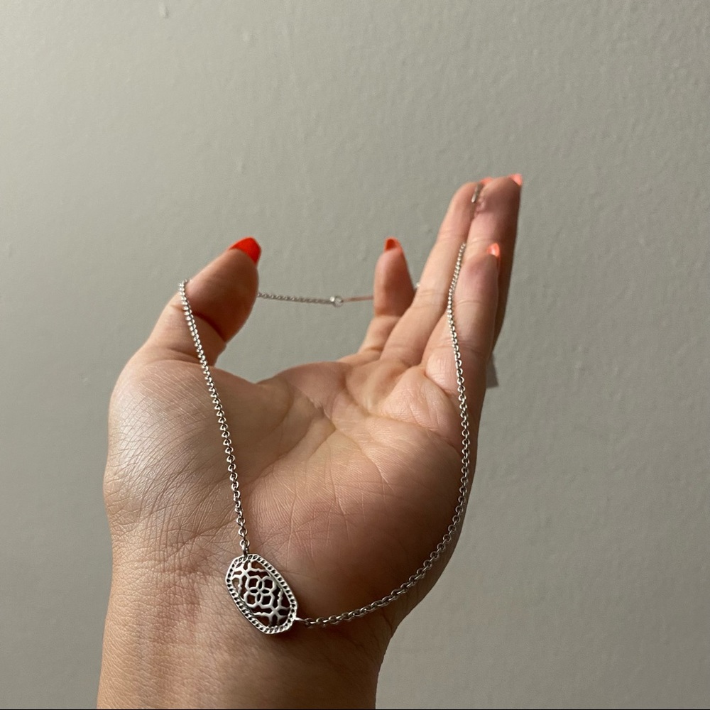 Kendra Scott Rhodium Filigree Elisa